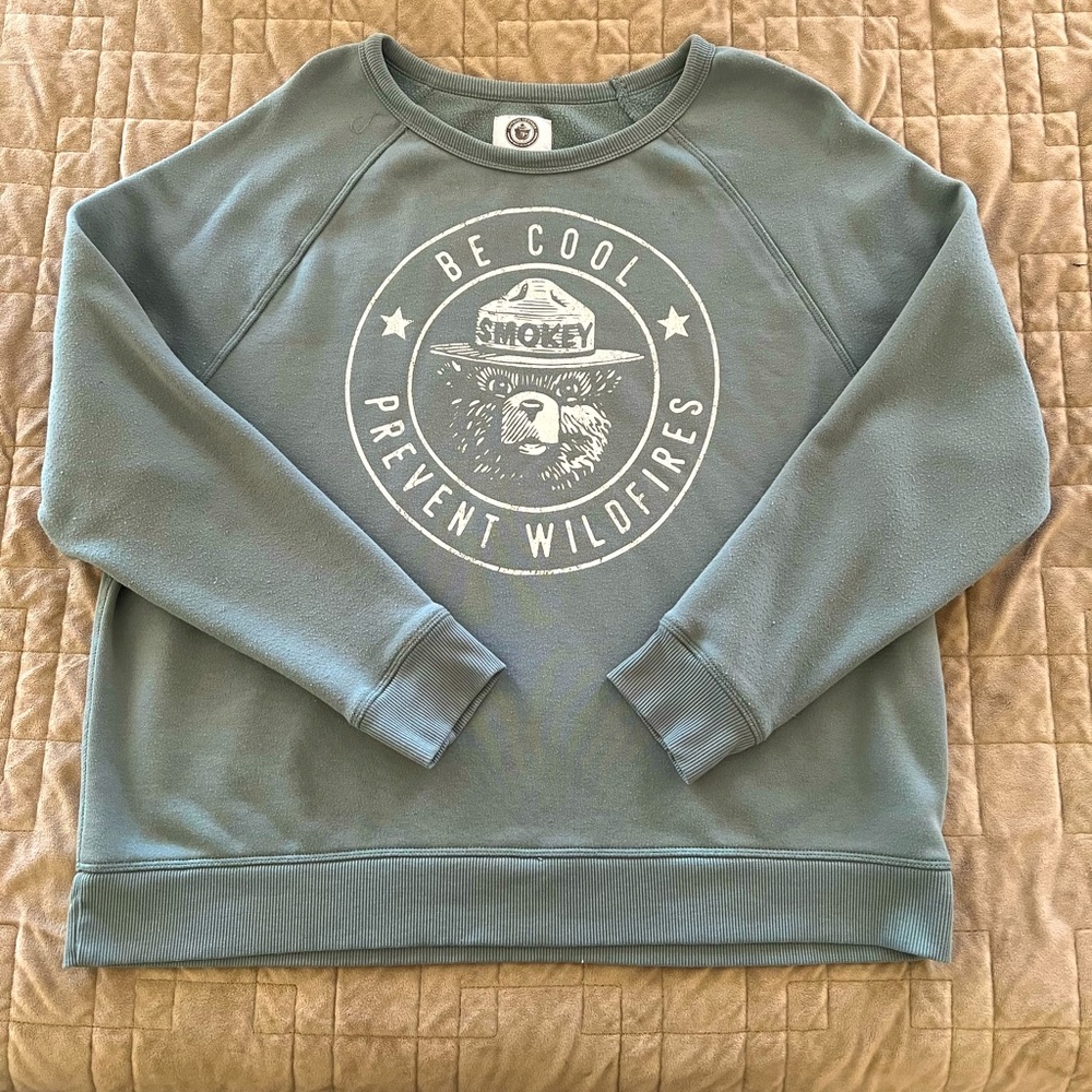 Smokey the bear crewneck sweatshirt